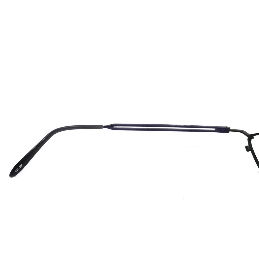 ogi Eyeglasses Frames 9006 COL. 501 Black Purple Oval Wire Rim 43-20-140
